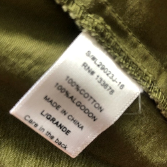 Ruby Karat Anorak in Olive Color, Sz Large NWOT - Picture 6 of 6